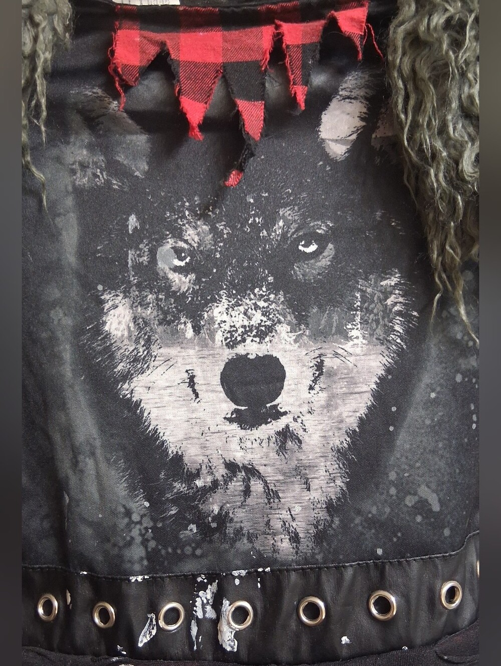 SHE-WOLF Wearwolf h Tail 2pc Halloween Masquerade Cosplay Costume - Picture 7 of 11